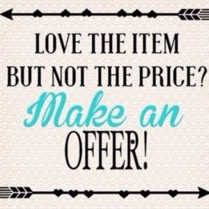 All offers are considered.